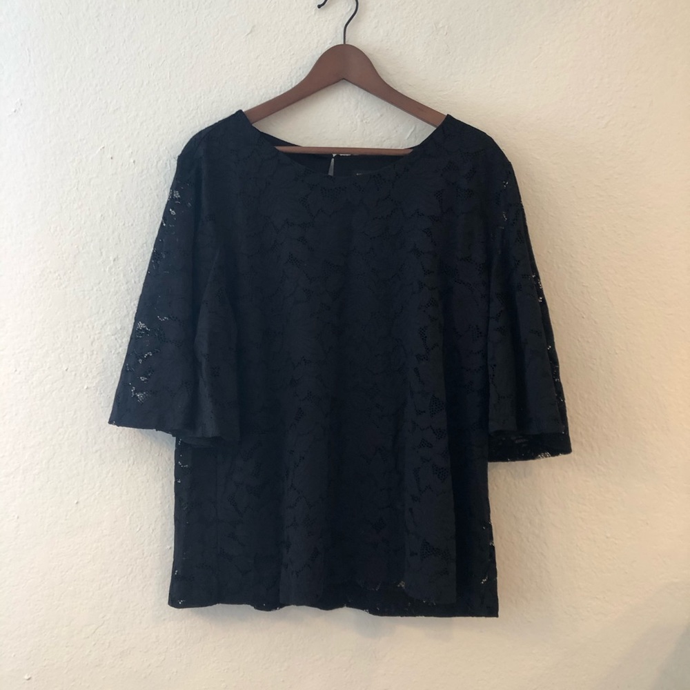 Banana Republic Black Lace Top